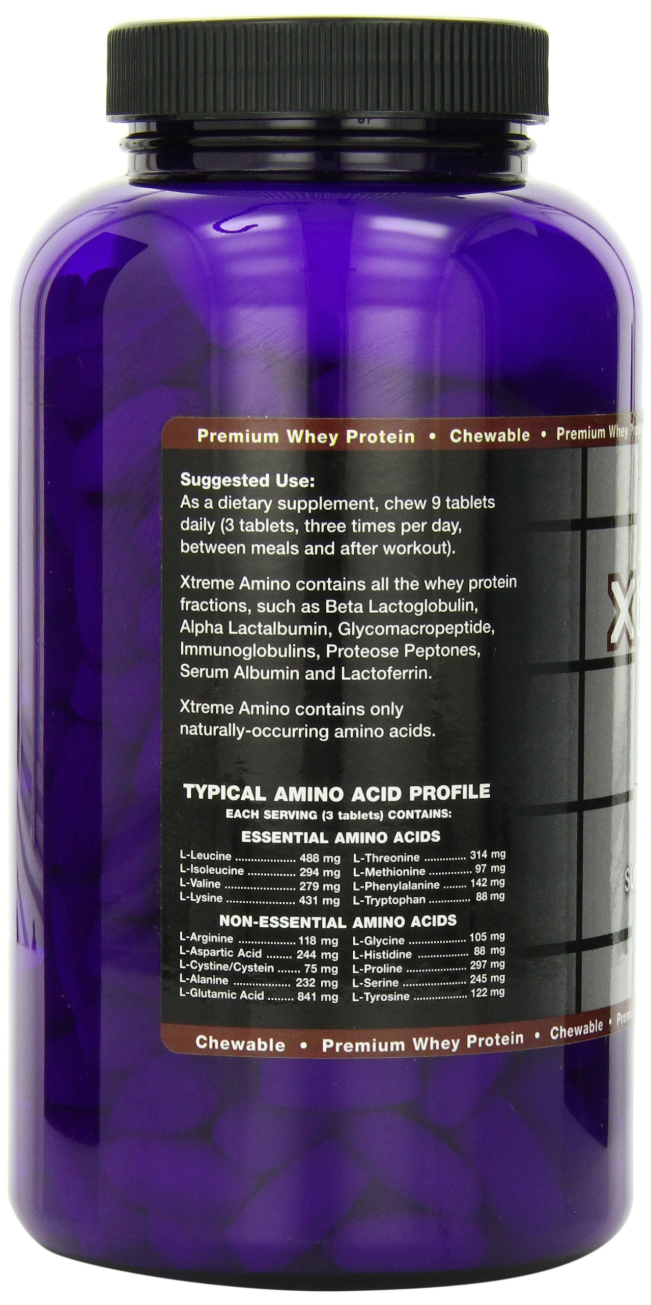 Ultimate Nutrition Xtreme Amino Whey Formula Supplement, Help for Recovery and Improved Performance, Keto Friendly, 330 Chewable Tablets, Chocolate