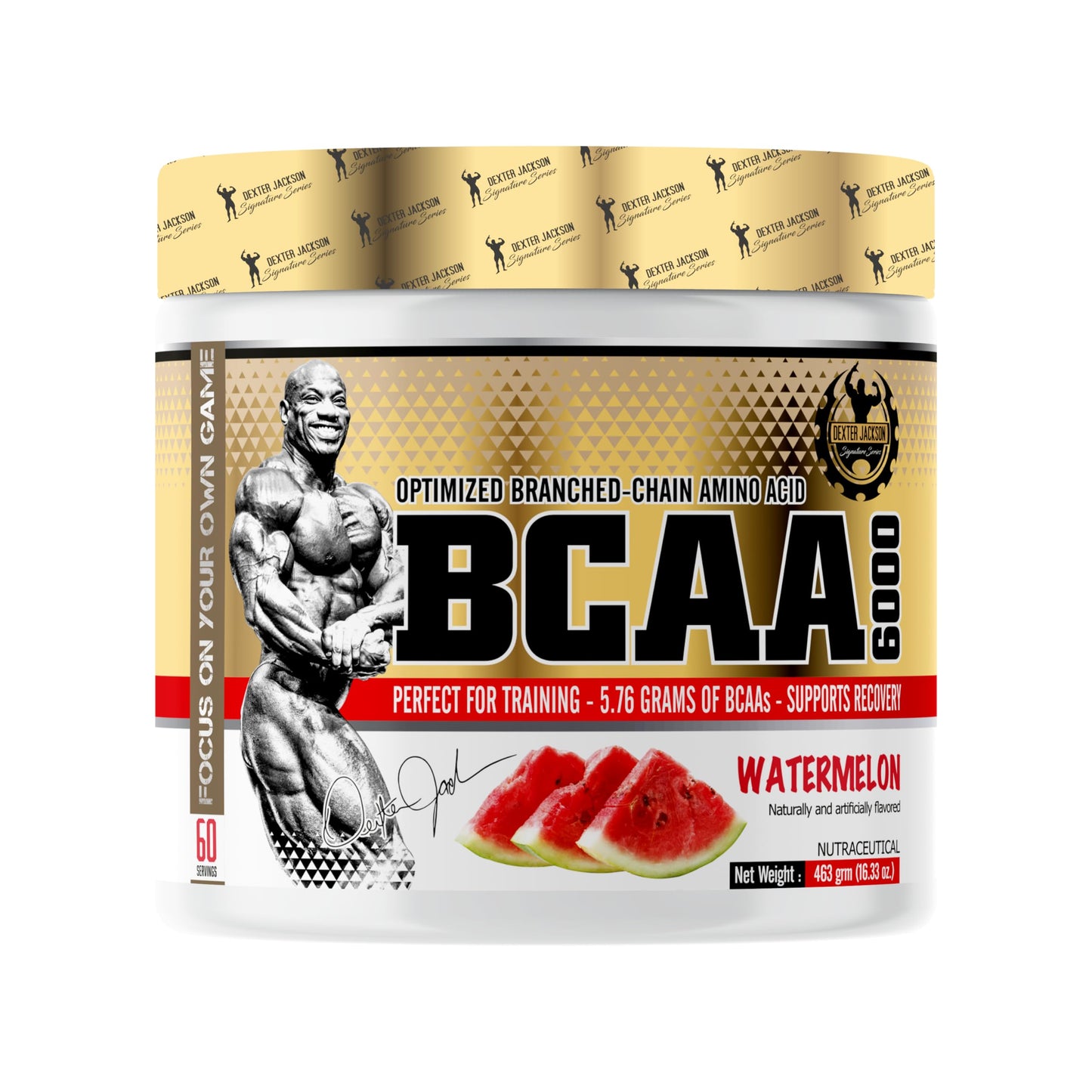 DEXTER JACKSON Gold Series BCAA 6000 | 463g (60 Serving, Watermelon)