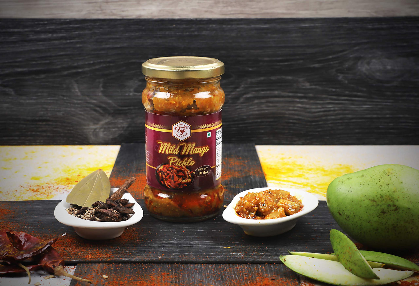 TAJ Gourmet Mild Mango Pickle Mild Mango Achar 300g 105oz