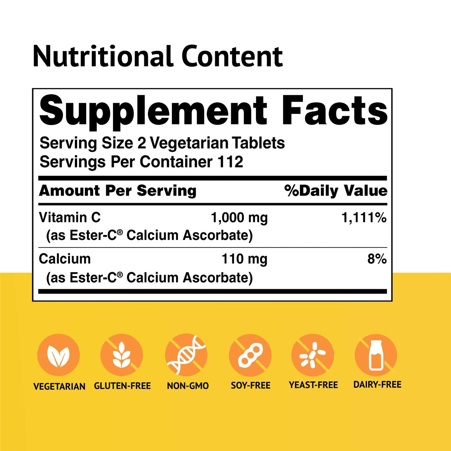 Ester-C American Health Vitamin C 500 mg Coated Tablets, Immune System Booster, Stomach-Friendly Supplement, 225 Count
