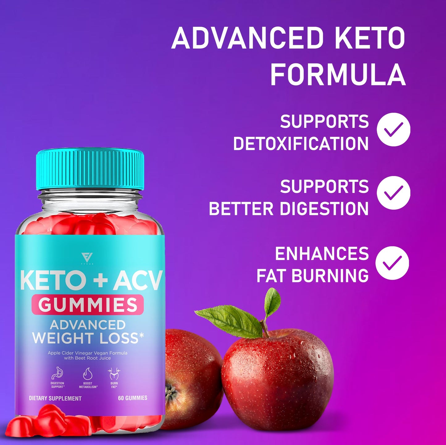Proposed value: (2 Pack) Keto ACV Gummies Advanced Apple Cider Vinegar 1000MG Vitamin Supplement Formula for Women Men with Folic Acid Beet Root (120 Gummies)