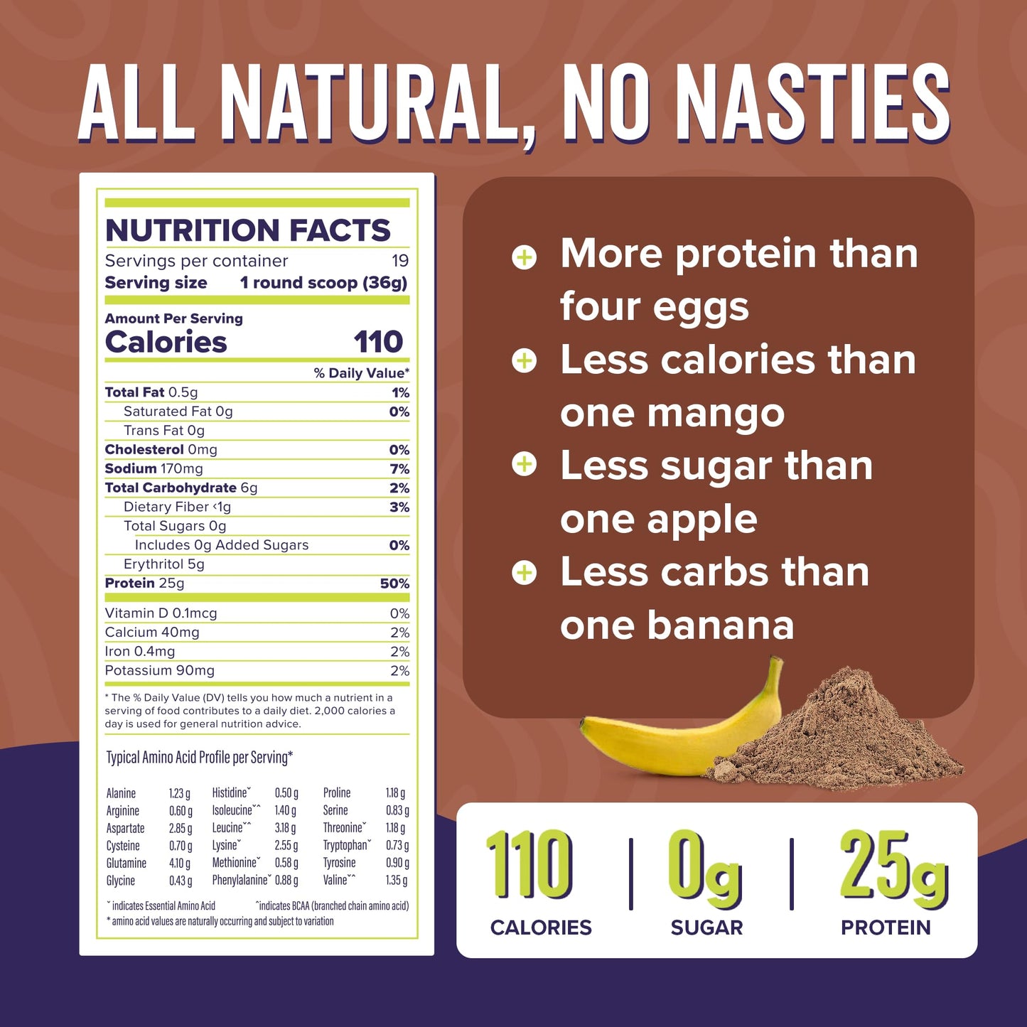 FitBites Boba Tea Protein 100% Whey Protein Powder Isolate (Milk Tea), Natural Energy Coffee Replacement, Sugar Free, Gluten Free, Lactose Free, Soy Free, Real Ingredients, 5.9g BCAAs