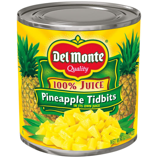 Del Monte Pineapple Chunks In 100 Juice 1525 Oz Pack of 12