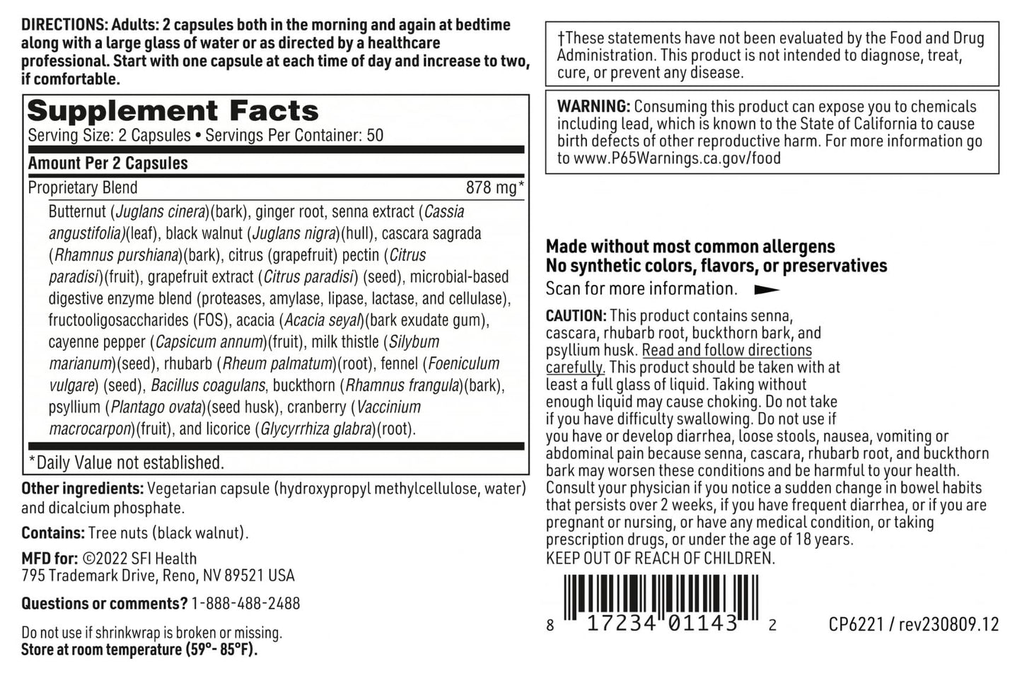 Klaire Labs (Complementary Prescriptions) Colon Cleanse, 100 Capsules