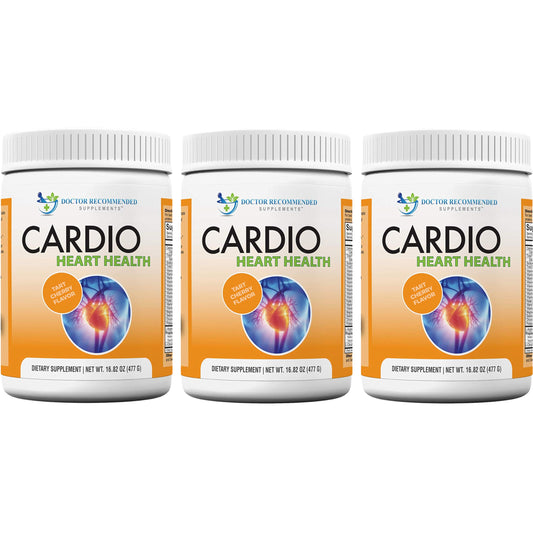 DOCTOR RECOMMENDED SUPPLEMENTS Cardio Heart Health Powder - L-Arginine Supplement 5000mg & L-Citrulline 1000mg, (Pack of 3-16.82 oz / 50.46 oz)