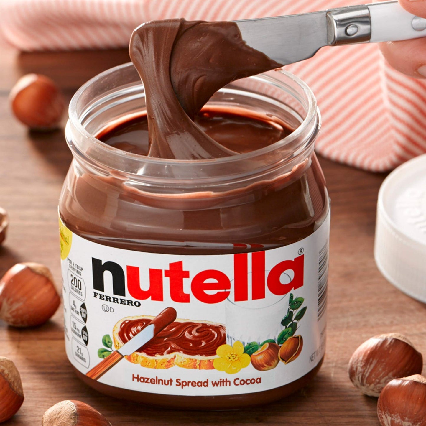 Nutella Hazelnut Spread With Cocoa For Breakfast 265 Oz Jar Holiday Baking And Desserts  packaging may vary