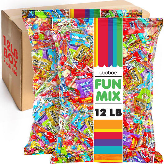 BULK Candy  12 Pounds  Huge Parade Candy Assortment  Bulk Candy Individually Wrapped For Schools Offices Mixed Party Candies  Assorted Candy for Pinata Filler Birthdays Easter Claw Machines