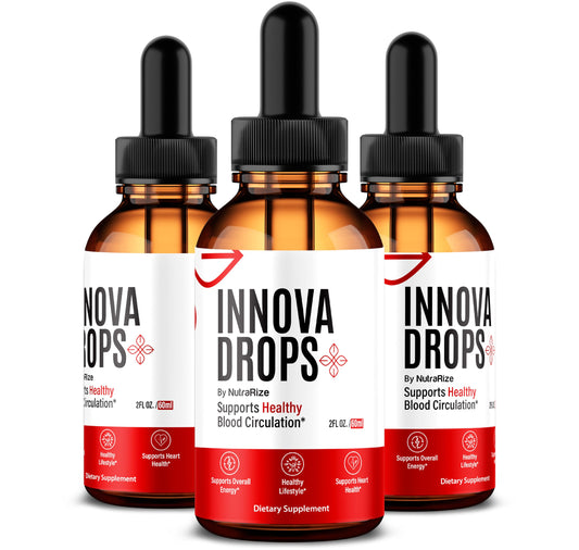 NutraRize (3 Pack) Innova Drops, Official Blood Support in Liquid Form, All Natural Formula to Maintain Stable Levels, Supports Energy and Overall Health, Innova En Gotas Reviews (90 Servings)