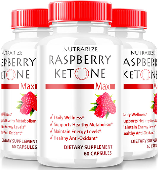 (3 Pack) Raspberry Ketone Capsules, Official Raspberry Ketone For Weight Loss, All-Natural Keto Formula to Unlock Your Body and Fitness Goals, RaspberryKetone 1200MG Supplement, Reviews (180 Capsules)