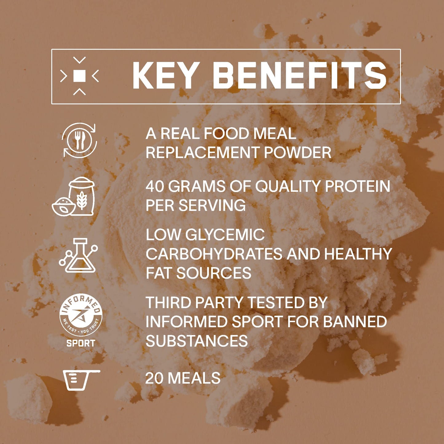 Bare Performance Nutrition, BPN Strong Food Complete Nutrition Meal Replacement, Cinnamon Roll