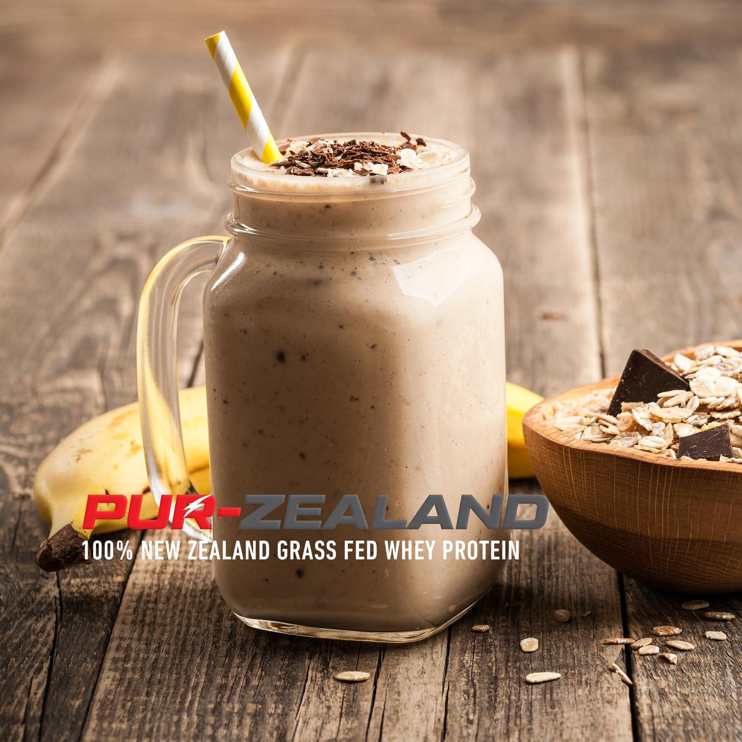 Strength Genesis Grass Fed Whey Protein Chocolate Banana Pur Zealander Grass-Fed Whey Protein