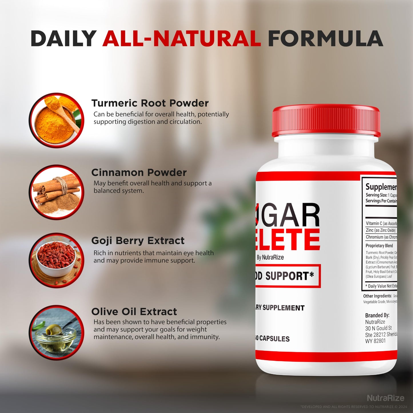 NutraRize (2 Pack) Sugar Delete Capsules, Official Support Formula for Overall Health, Sugar Delete Pills to Maintain Healthy Stable Levels, Premium SugarDelete Pastillas Review (120 Capsules)