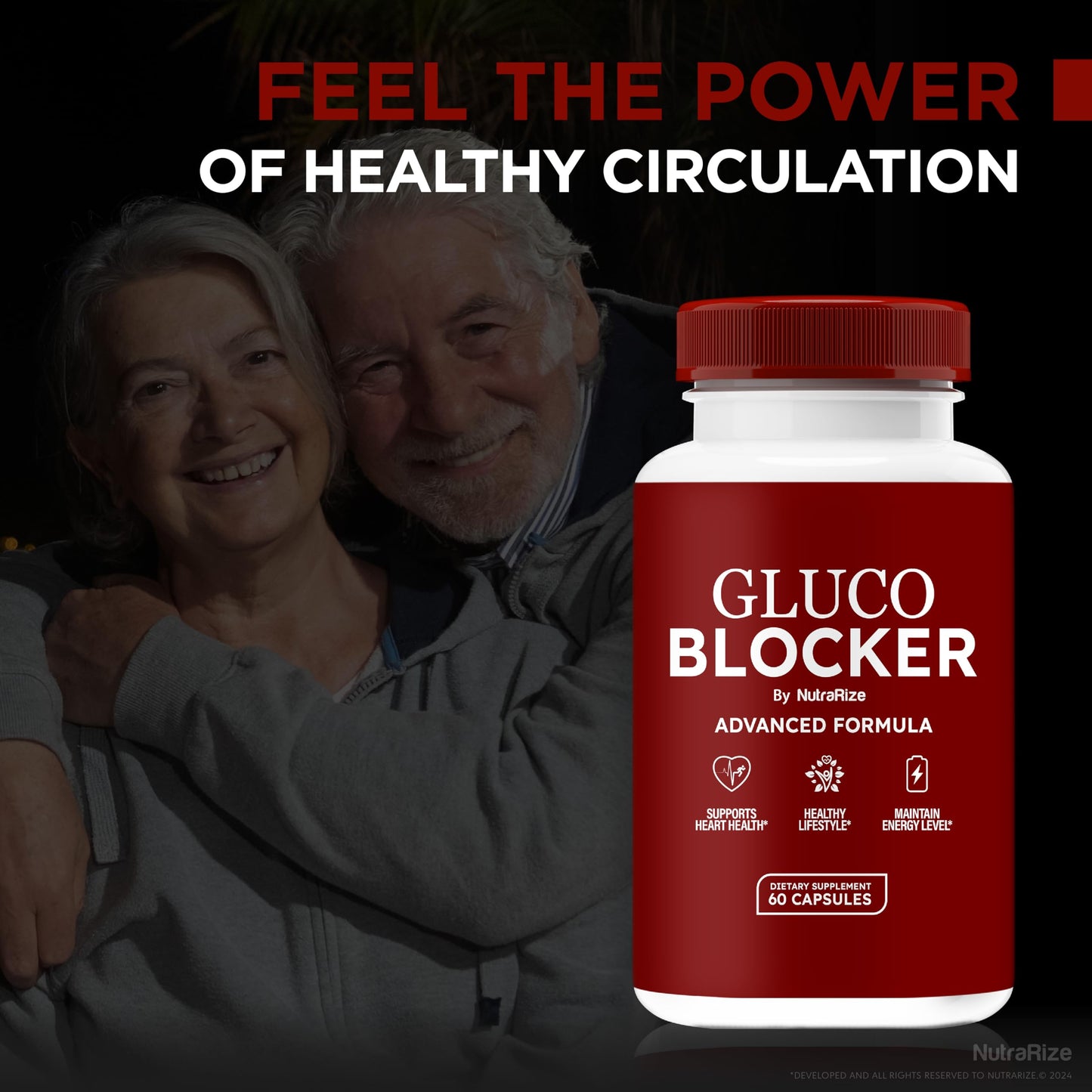 NutraRize Gluco Blocker Capsules, Official GlucoBlocker Pills, Premium Formula for Stable and Healthy Levels, Overall Health Support, Gluco Blocker Detox & Cleanse Review (60 Capsules)