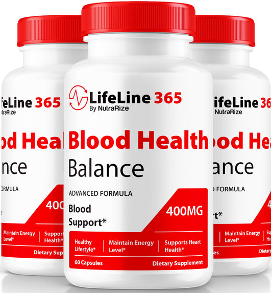 (3 Pack) LifeLine 365 Capsules - Official LifeLine 365 Blood Support, LifeLine365 To Maintain Stable Levels, LifeLine365 Pills For Overall Health, Life Line 365 Pastillas Review (180 Capsules)