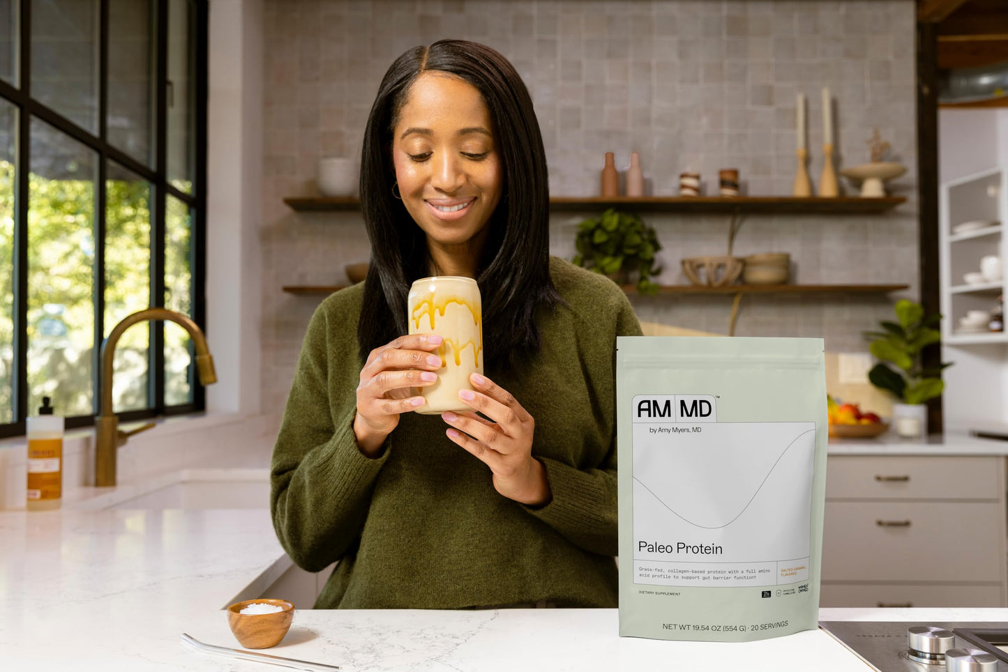 The Myers Way Paleo Protein - Salted Caramel -19.54 OZ - 20 Servings