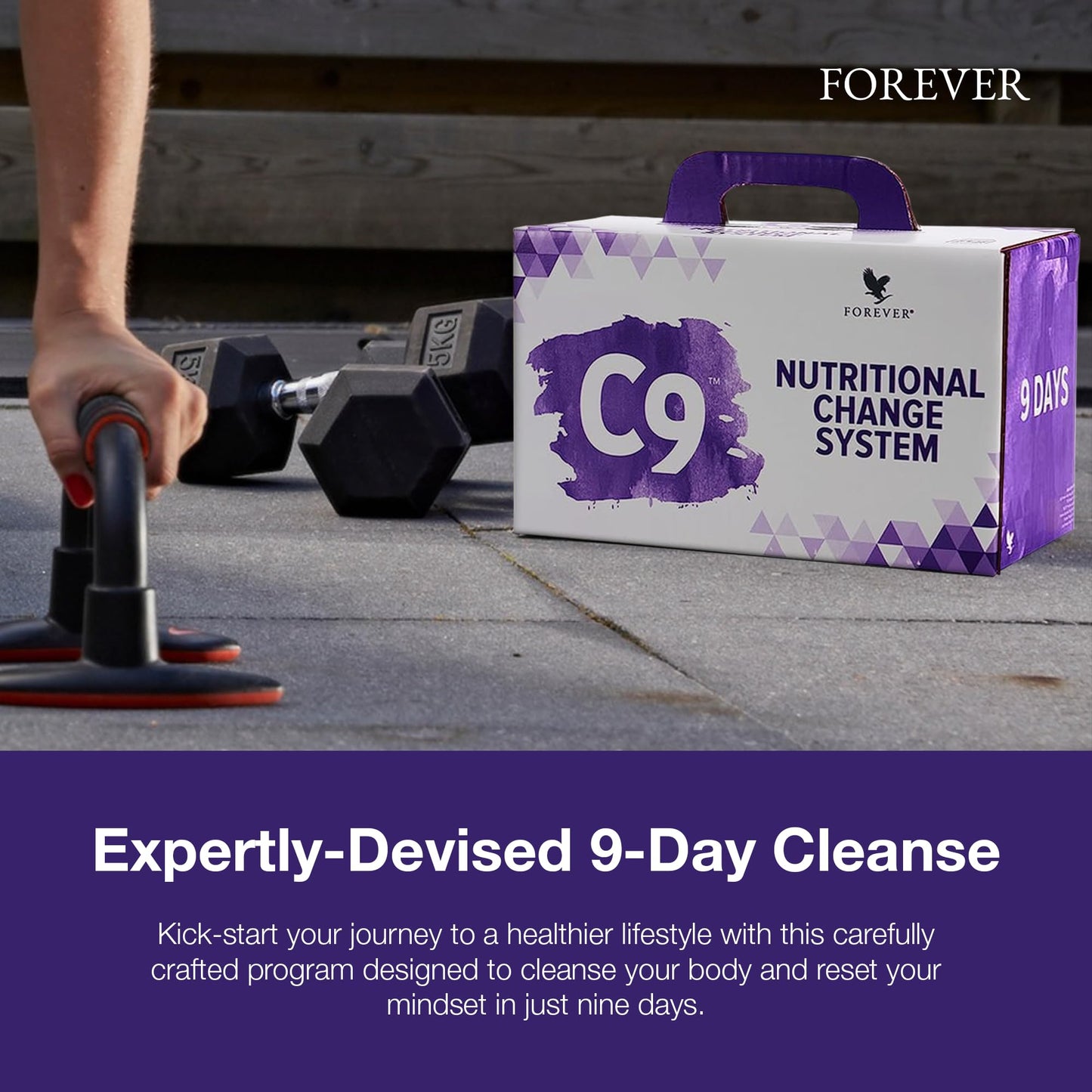 Forever Living - Forever C9 Lite Ultra Vanilla Cleanse Kit - with Aloe Vera Gel, Plant-Powered Protein, Thermogenic Blend, Garcinia Cambogia, & Fiber