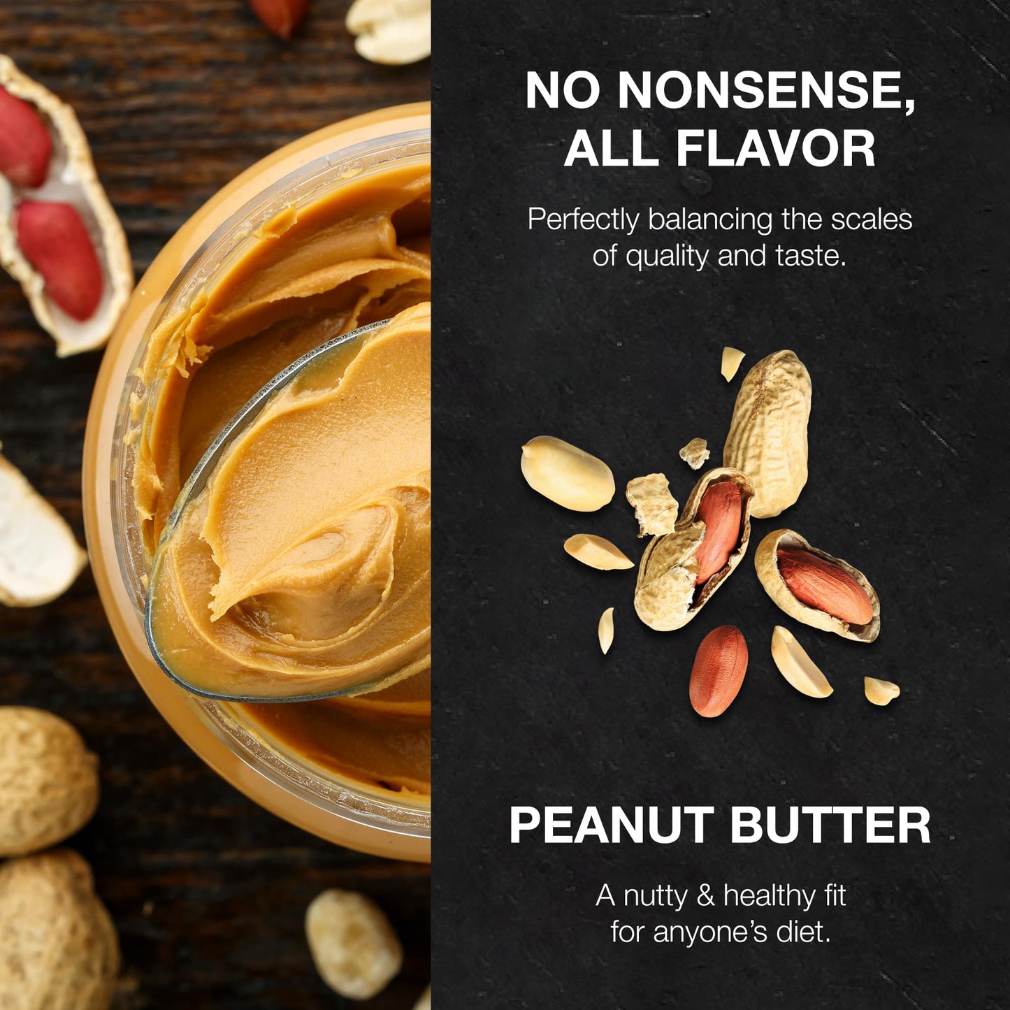 RAW Vegan Protein Powder, Peanut Butter - 20g of Plant-Based Protein Powder & Fortified with Vitamins for Muscle Growth & Recovery - Low-Fat, Low Carb, Naturally Flavored & Sweetened - 25 Servings