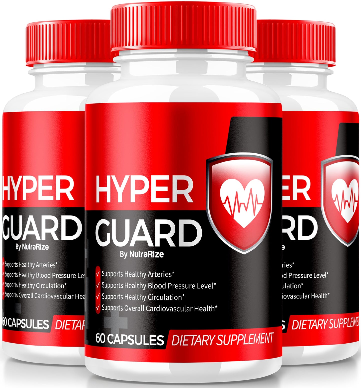 (3 Pack) Hyper Guard Capsules, All Natural HyperGuard Blood Vessel Cleaner, Premium Formula to Support Overall Health and Wellness, Official Hyper Guards Review (180 Capsules)