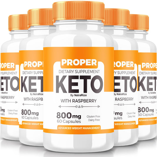 (5 Pack) Proper Keto ACV Capsules, All-Natural Keto Dietary Supplement for Weight Loss, Proper Keto 800MG Pills, Advanced Formula Supplement to Support Your Active Lifestyle, Reviews (300 Capsules)