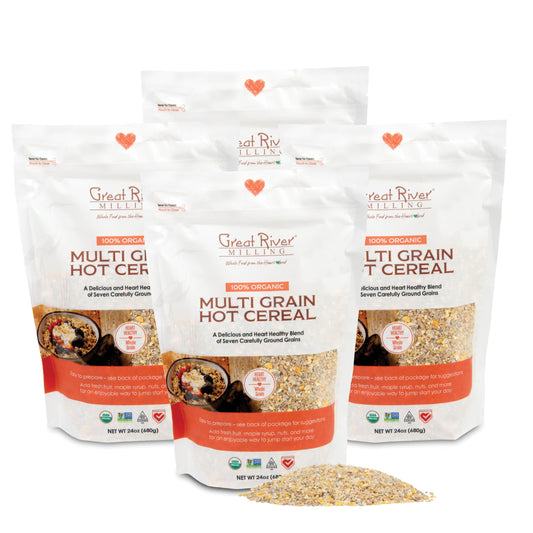 Great River Organic Milling Hot Cereal MultiGrain Cereal Organic 24 Oz Pack Of 4
