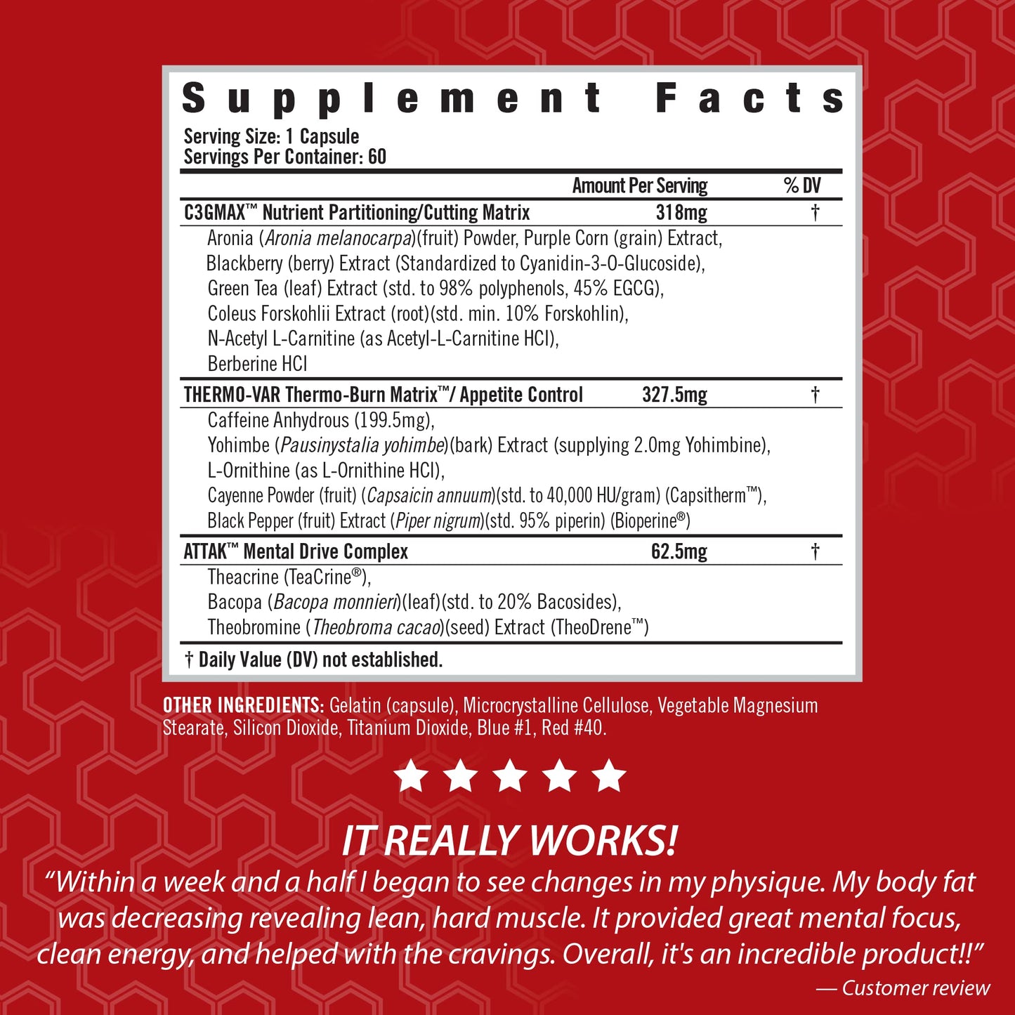 iSatori Lipo-Drex Fat Loss Thermogenic Formula - Focus Blend - Fast Acting Total Body Fat Burner Weight Loss Muscle Maintenance and Appetite Suppressant for Men and Women - 60 Capsules
