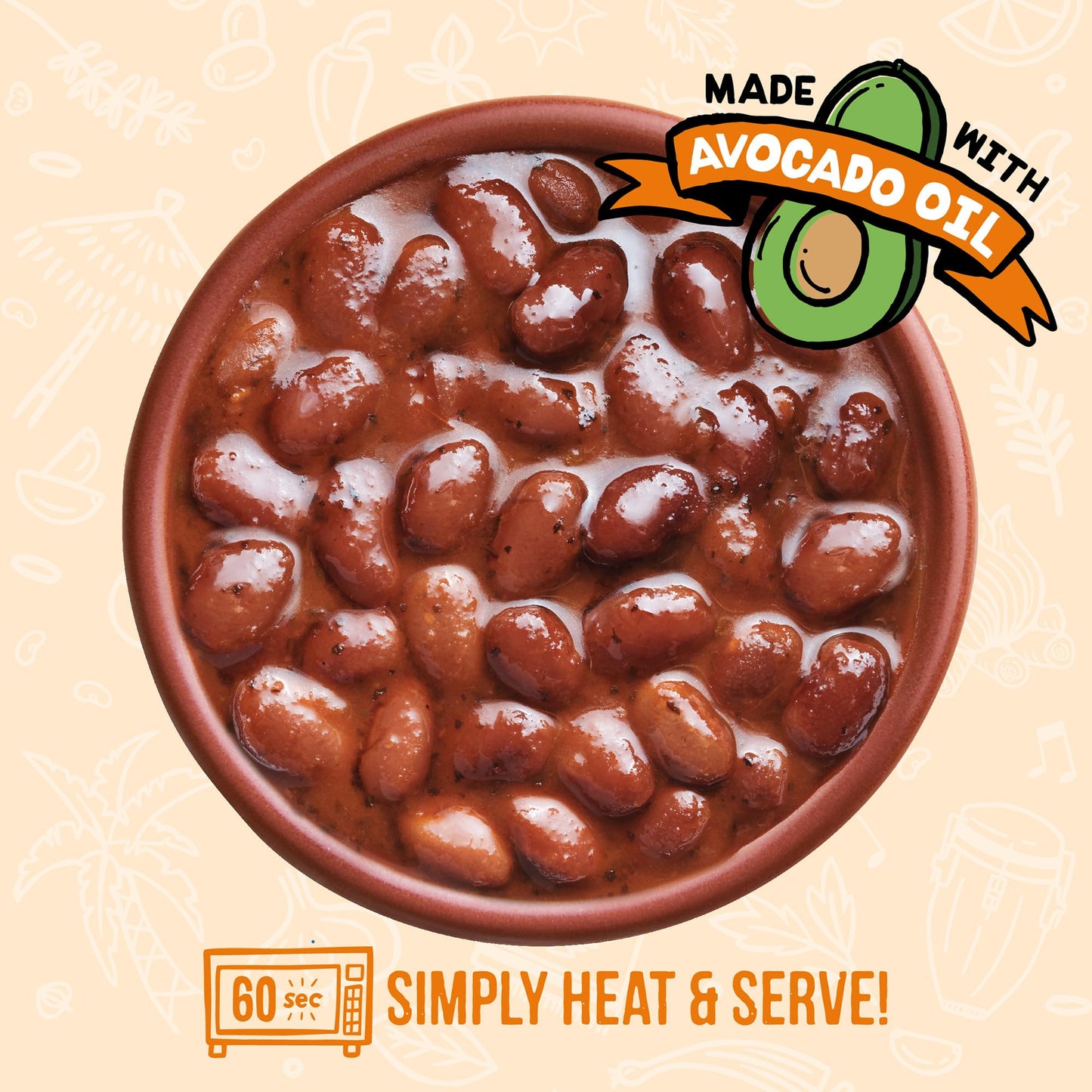 A Dozen Cousins Seasoned Pinto Beans Vegan and NonGMO Meals Microwaveable Beans Ready to Eat Made with Avocado Oil Mexican Pinto Beans 6Pack