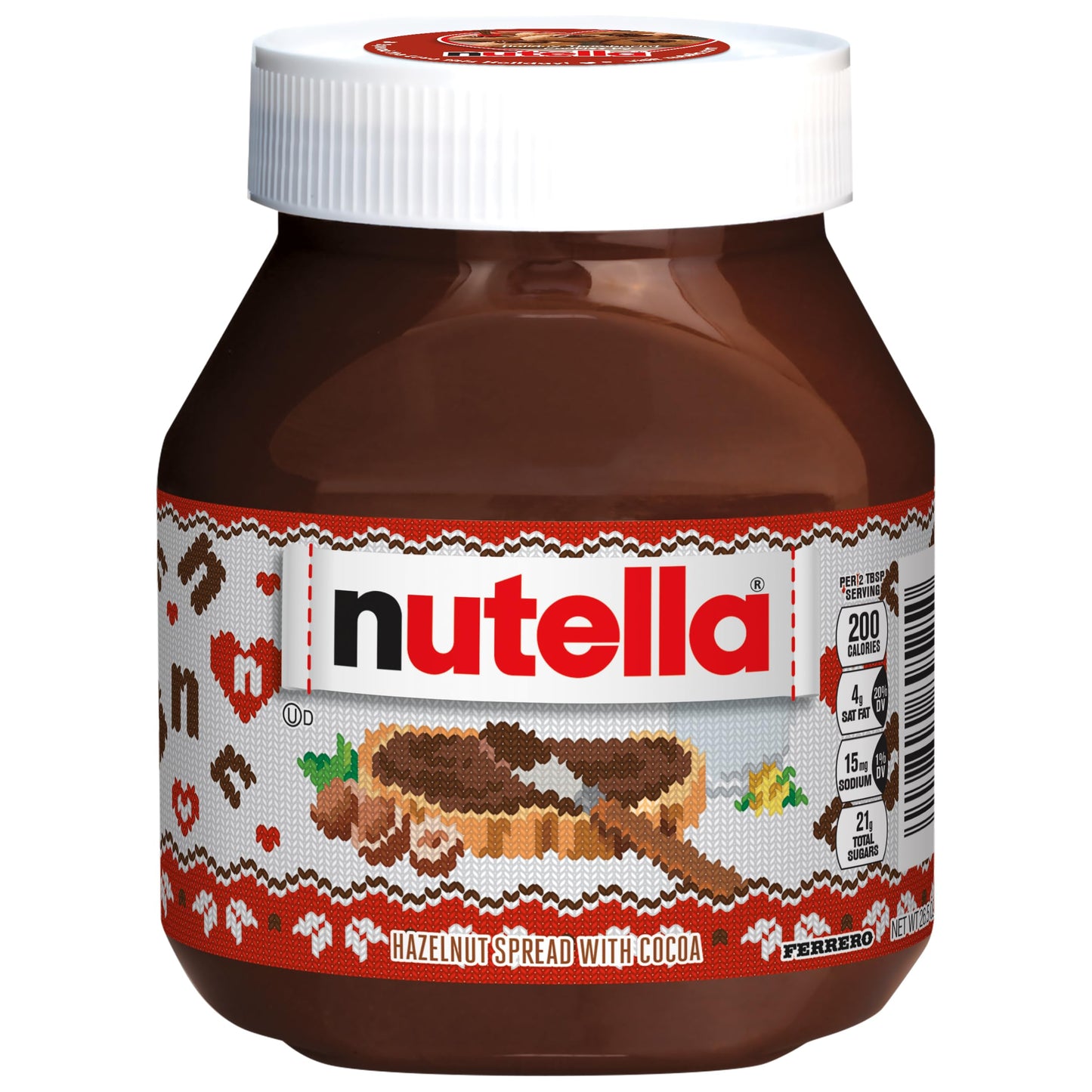 Nutella Hazelnut Spread With Cocoa For Breakfast 265 Oz Jar Holiday Baking And Desserts  packaging may vary