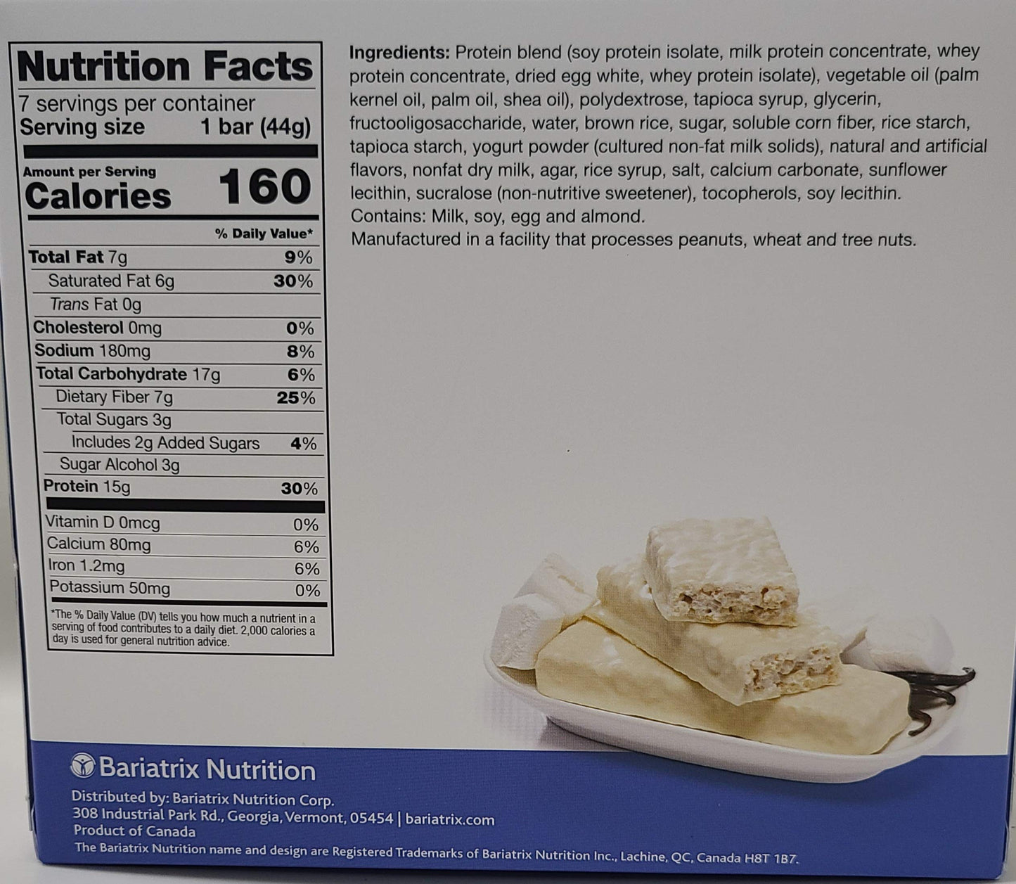 3 Box Value Pack (21 Servings) Proti Fit VLC - Fluffy Vanilla Crisp Low-Carb 15g Protein Diet Bar - High Fiber Weight Loss Snack/Post Workout Protein Bar Bar - Gluten Free