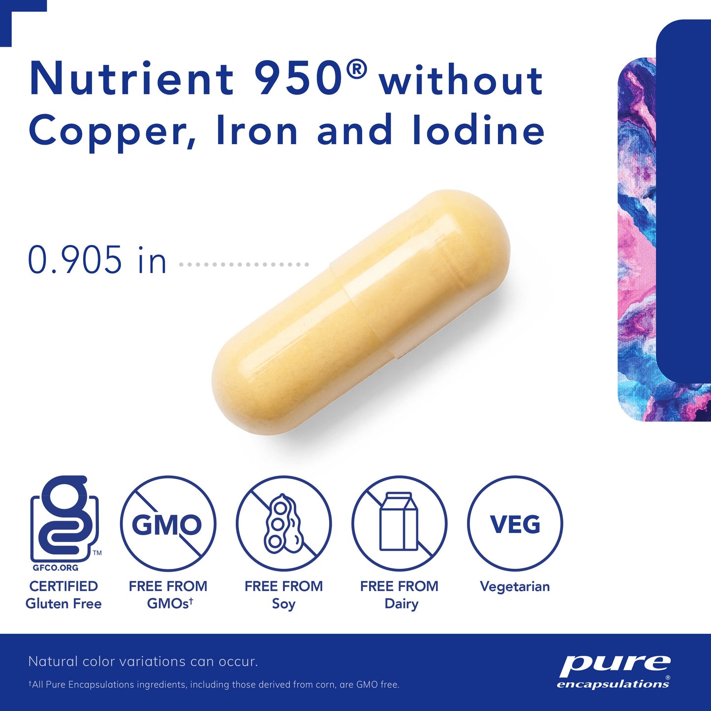 Pure Encapsulations Nutrient 950 Without Copper, Iron, & Iodine | Antioxidant Multivitamin and Mineral Supplement to Support Optimal Health and Physiological Functions* | 180 Capsules