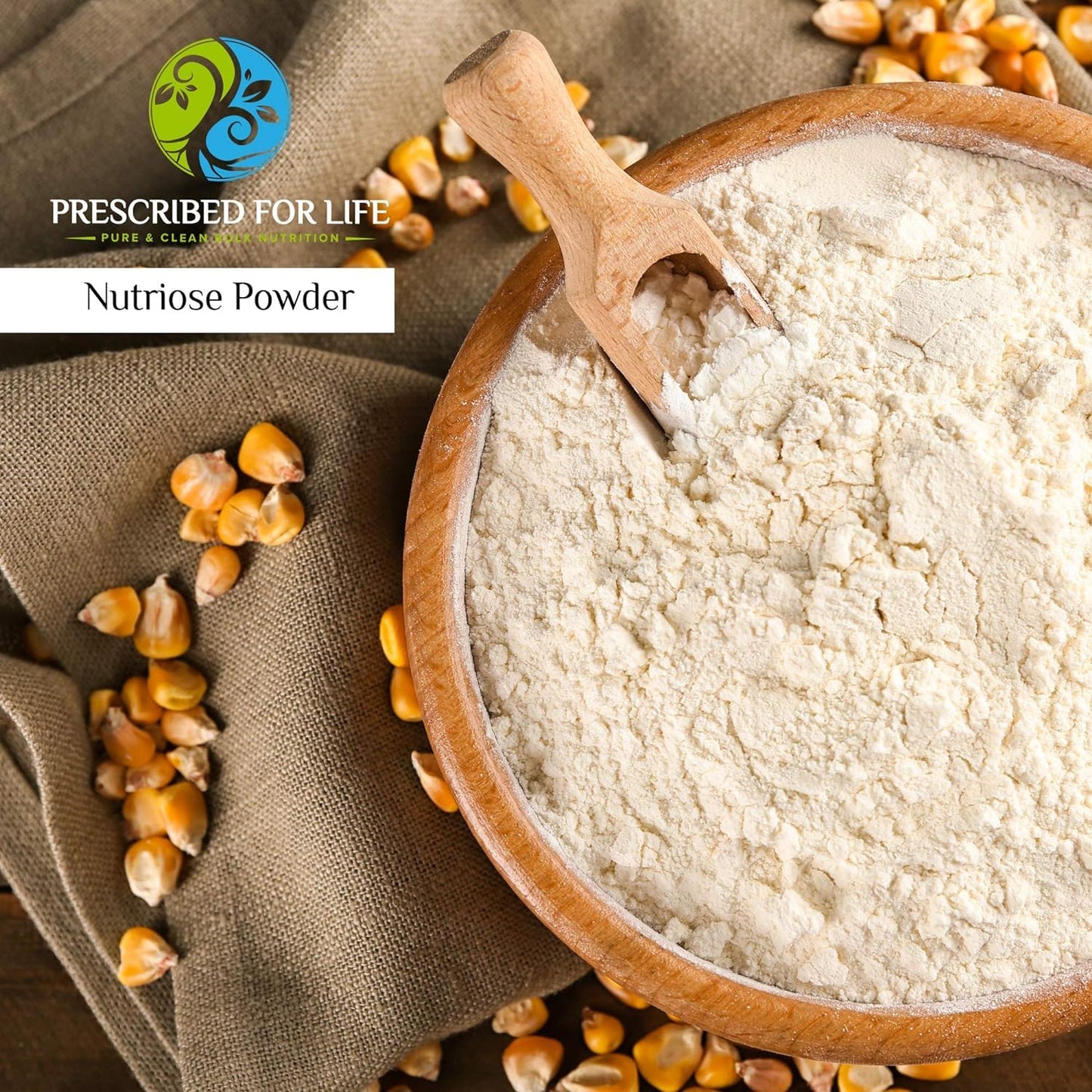 Prescribed For Life Nutriose Powder, Natural Fiber Supplement, Prebiotic Soluble Corn Fiber for Adults, Gluten Free, Vegan, Non GMO (1kg / 2.2lb)