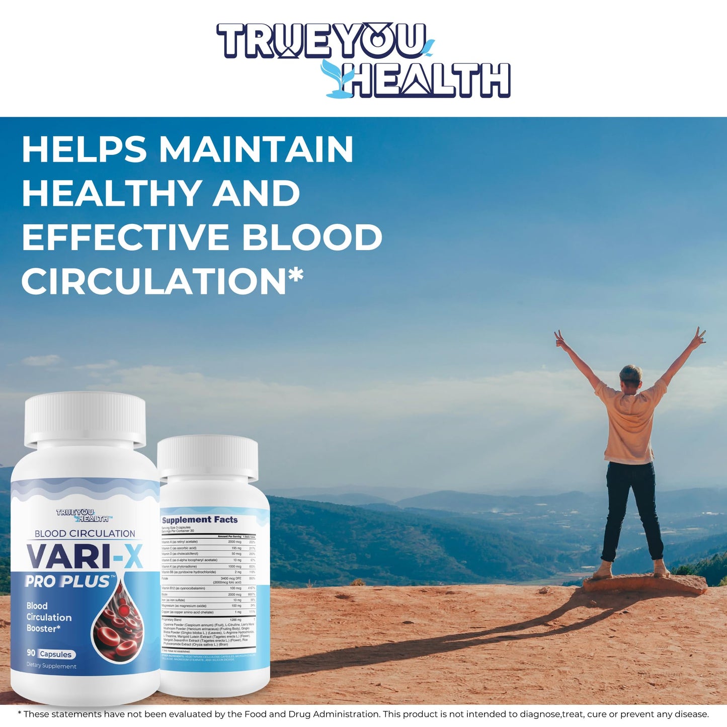 Blood Circulation Vari-X Pro Plus - Our Best Blood Circulation Booster - Blood Circulation Supplements to Improve Blood Flow Circulation - Vari X Pro Plus Blood Circulation Pills - Advanced Blood Flow