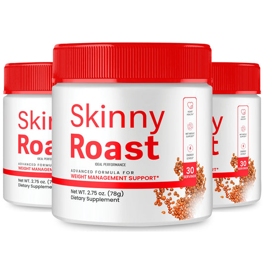 Skinny Roast Powder, Skinny Roast Coffee Advanced Formula Supplement, SkinnyRoast Supplement to Support Healthy Lifestyle, Official SkinnyRoast Overall Health and Fitness Reviews (3 Pack)