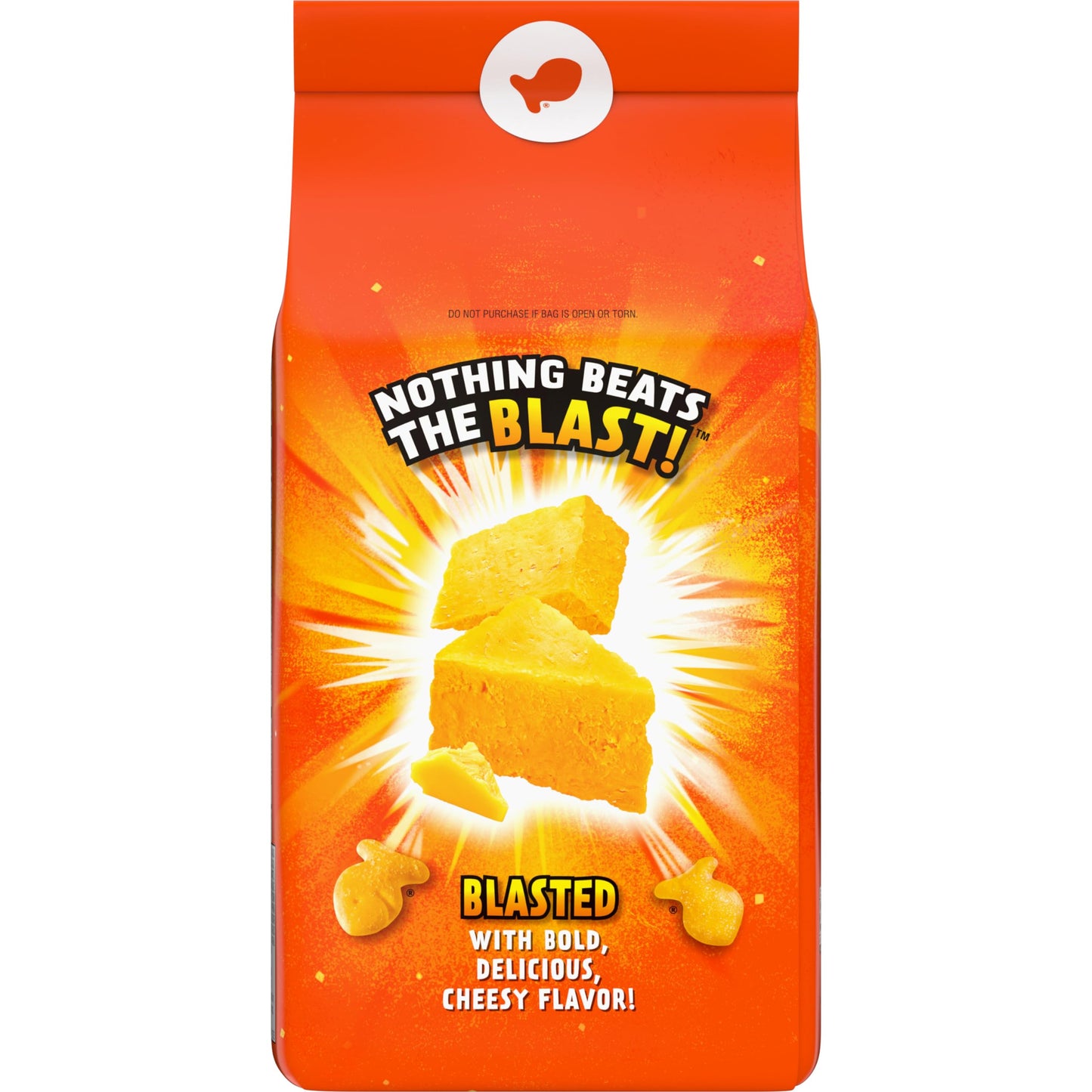 Goldfish Crackers Flavor Blasted Xtra Cheddar Crackers Family Size 10 Oz Bag