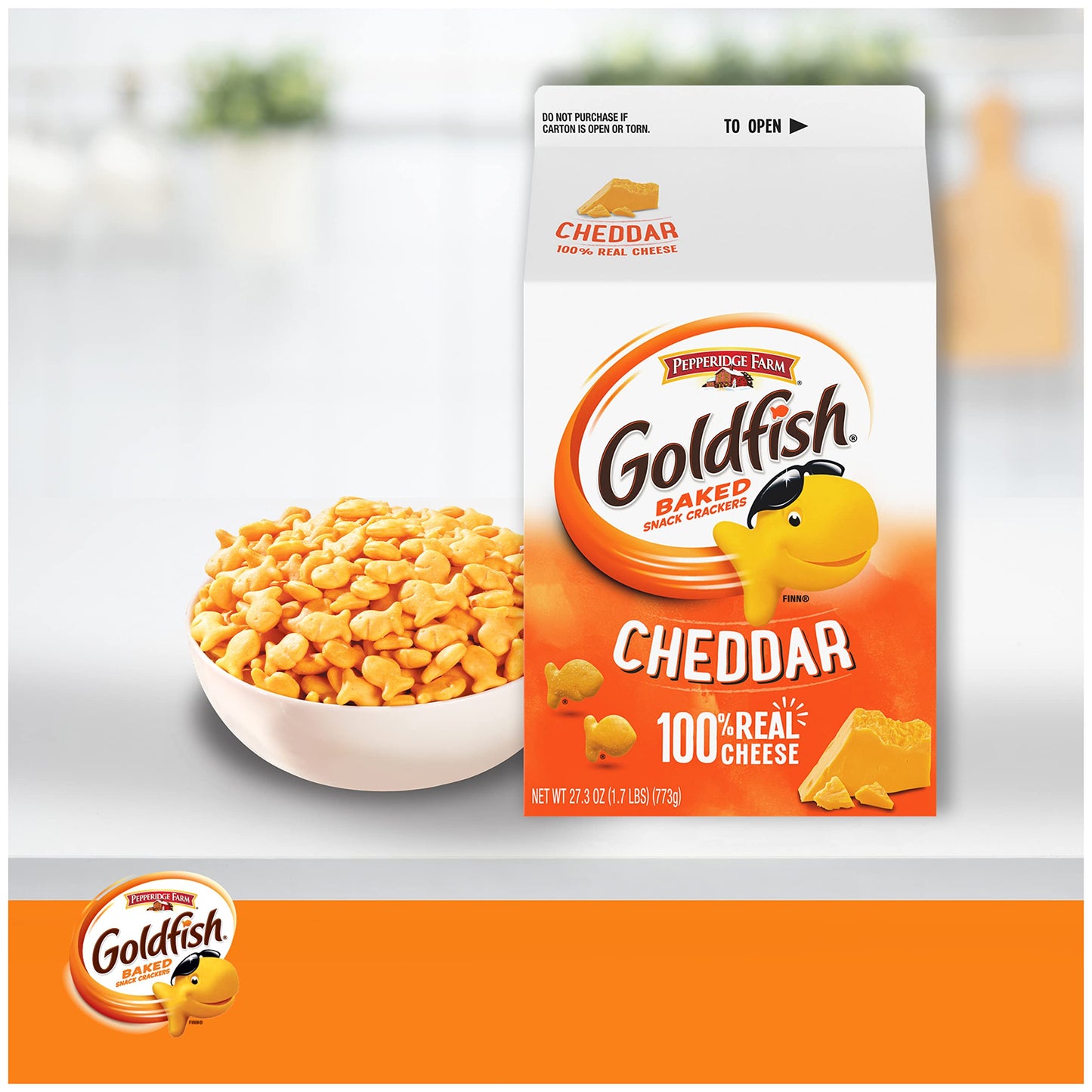 Goldfish Cheddar Cheese Crackers 273 oz Carton