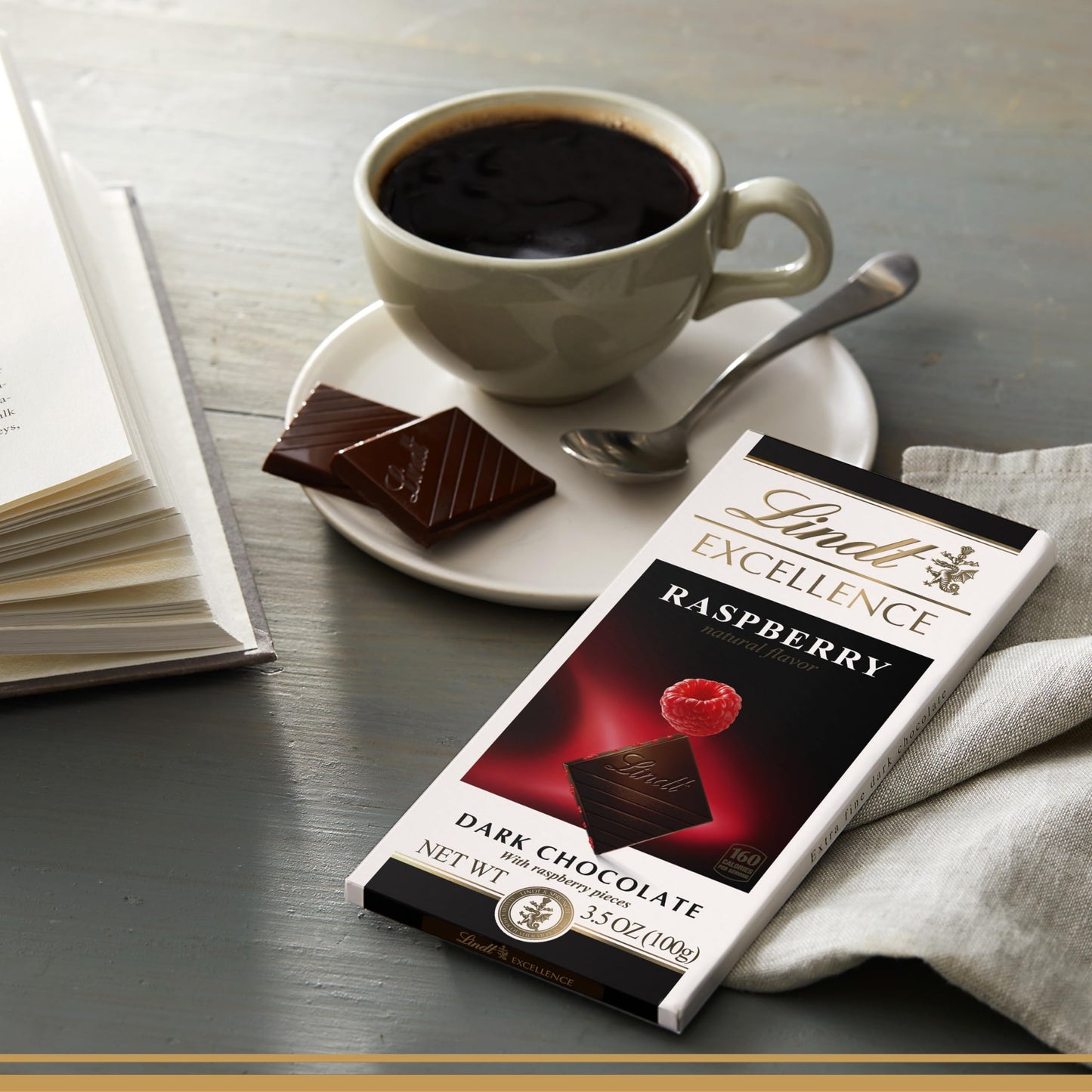 Lindt EXCELLENCE Raspberry Dark Chocolate Candy Bar 12 Pack 35 oz Bar 12 Pack