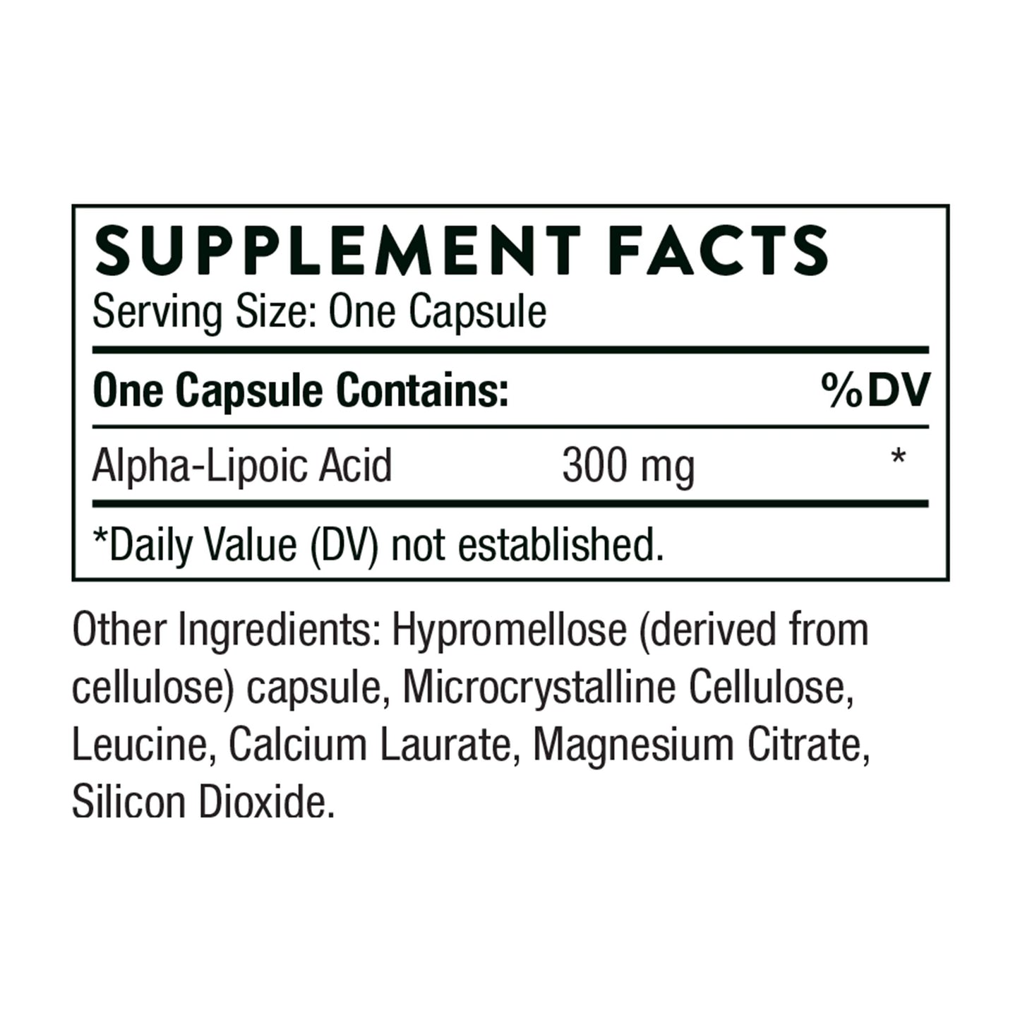 THORNE Alpha-Lipoic Acid - 300 mg - Supplement Liver Detox, Antioxidant Support, Nerve Health and Mental Sharpness* - 60 Capsules