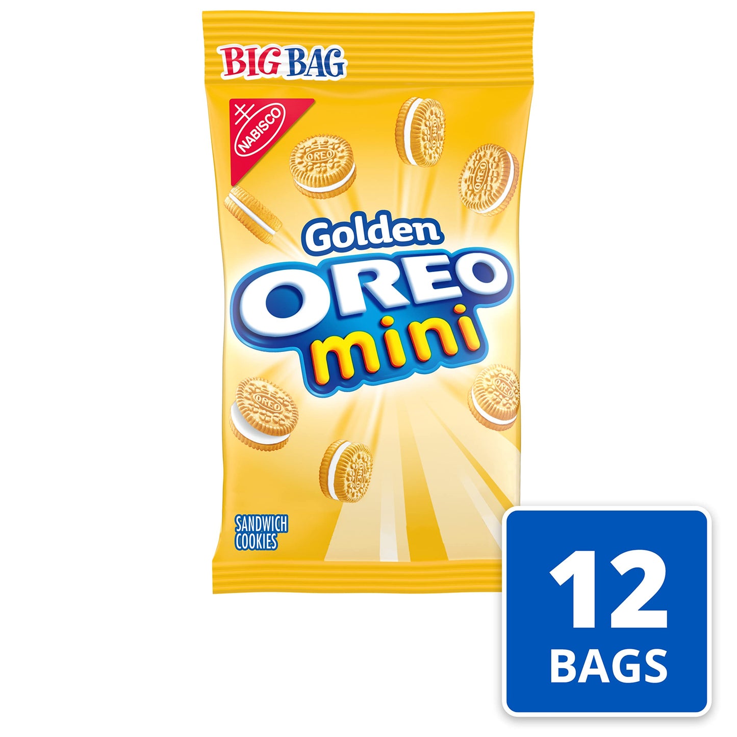 OREO Mini Golden Sandwich Cookies 12  3 oz Big Bags