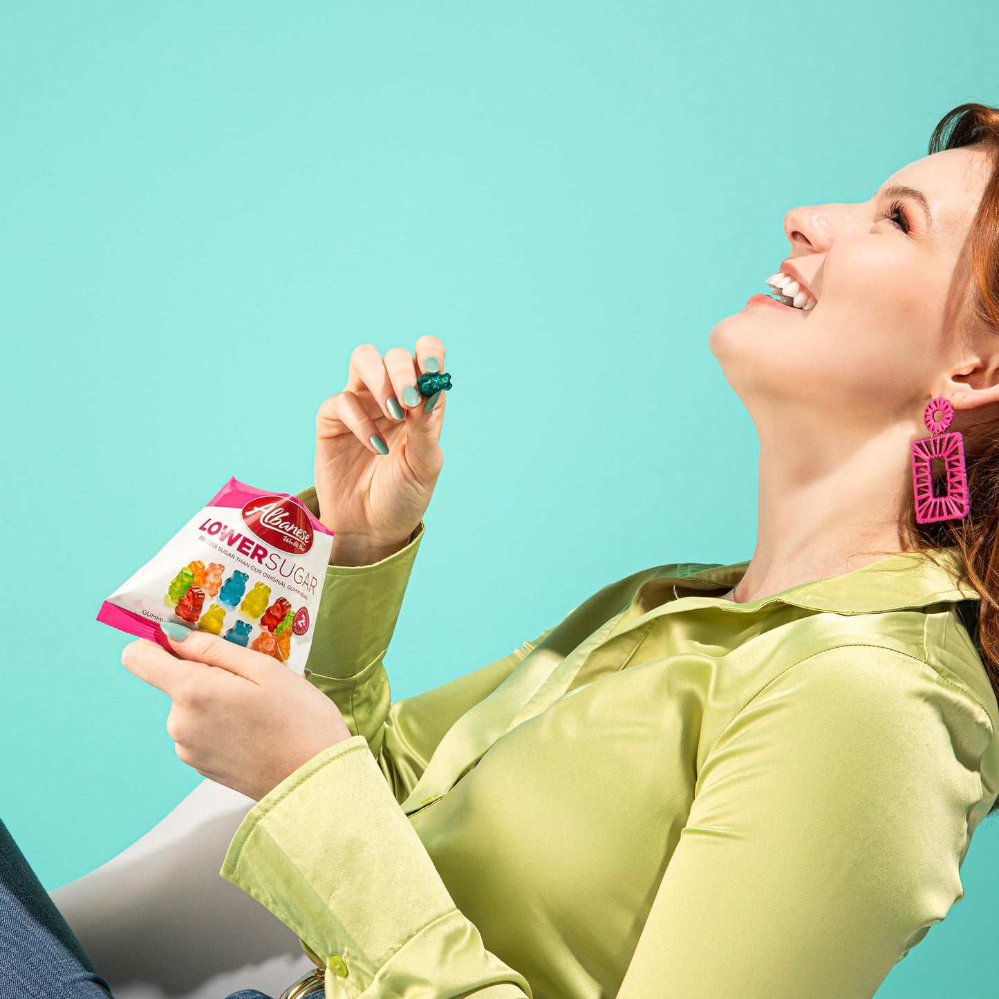 Albanese Worlds Best Lower Sugar Gluten Free Gummi Bears 176oz Bag of Candy Pack of 12