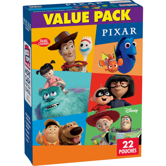 Disney Pixar Fruit Flavored Snacks Treat Pouches Value Pack 22 ct