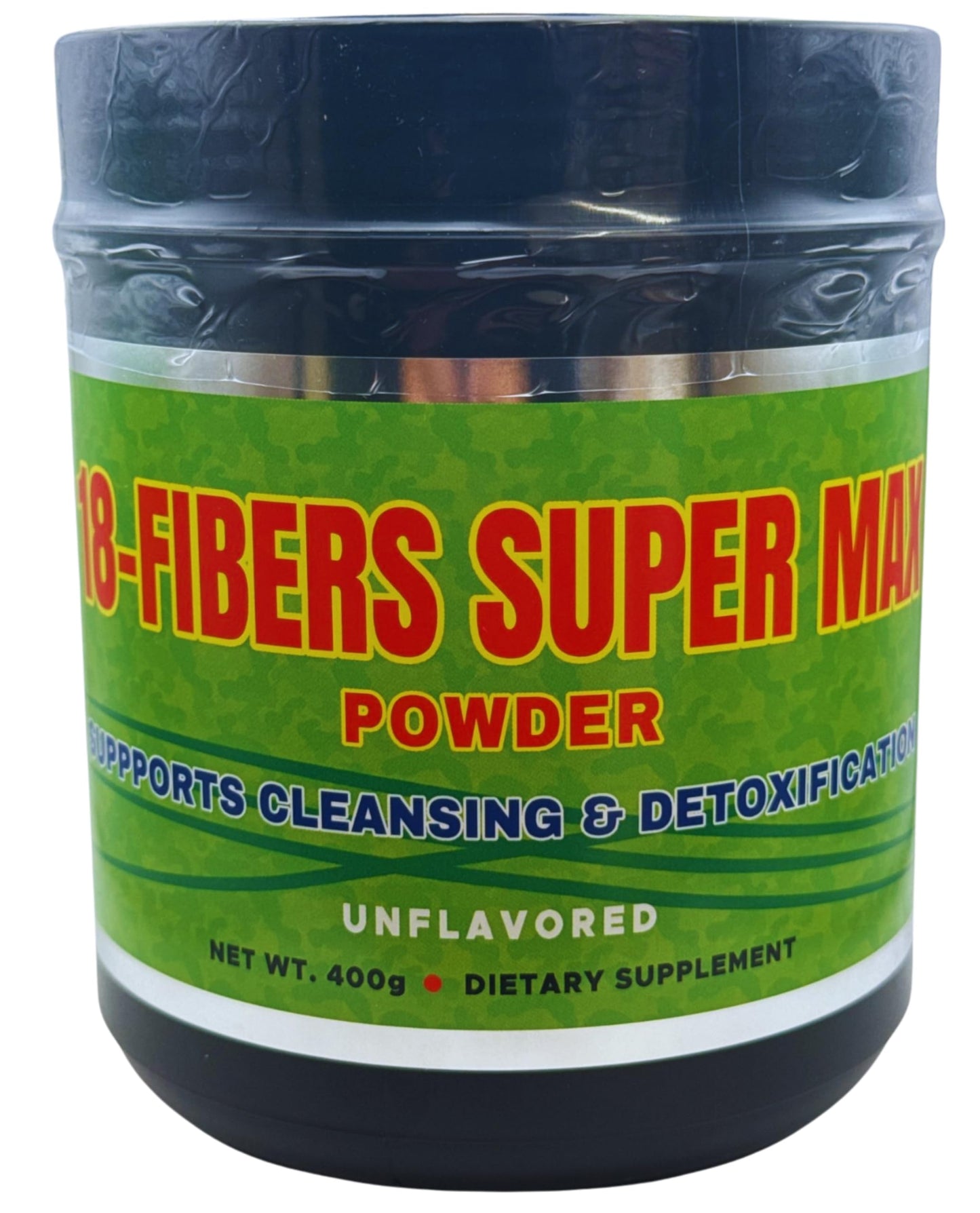 G.M.J FIBRA 18 Super MAX Powder (18 Fibers) - 400g - Dietary Supplement - Supports Cleansing & Detoxification, Unflavored (2 Pack)