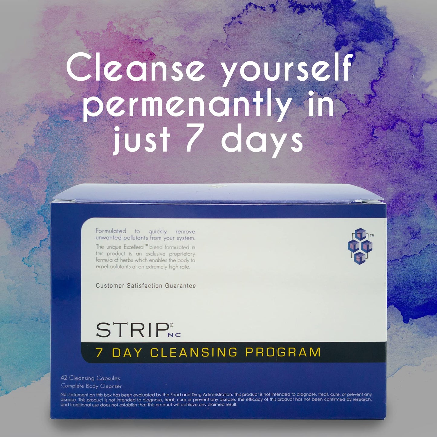 Wellgenix Strip 7 Day Detox - Exclusive Formula of Herbs to Enable The Body to Expel Toxins - 42 Cleansing Capsules (2 Pack)