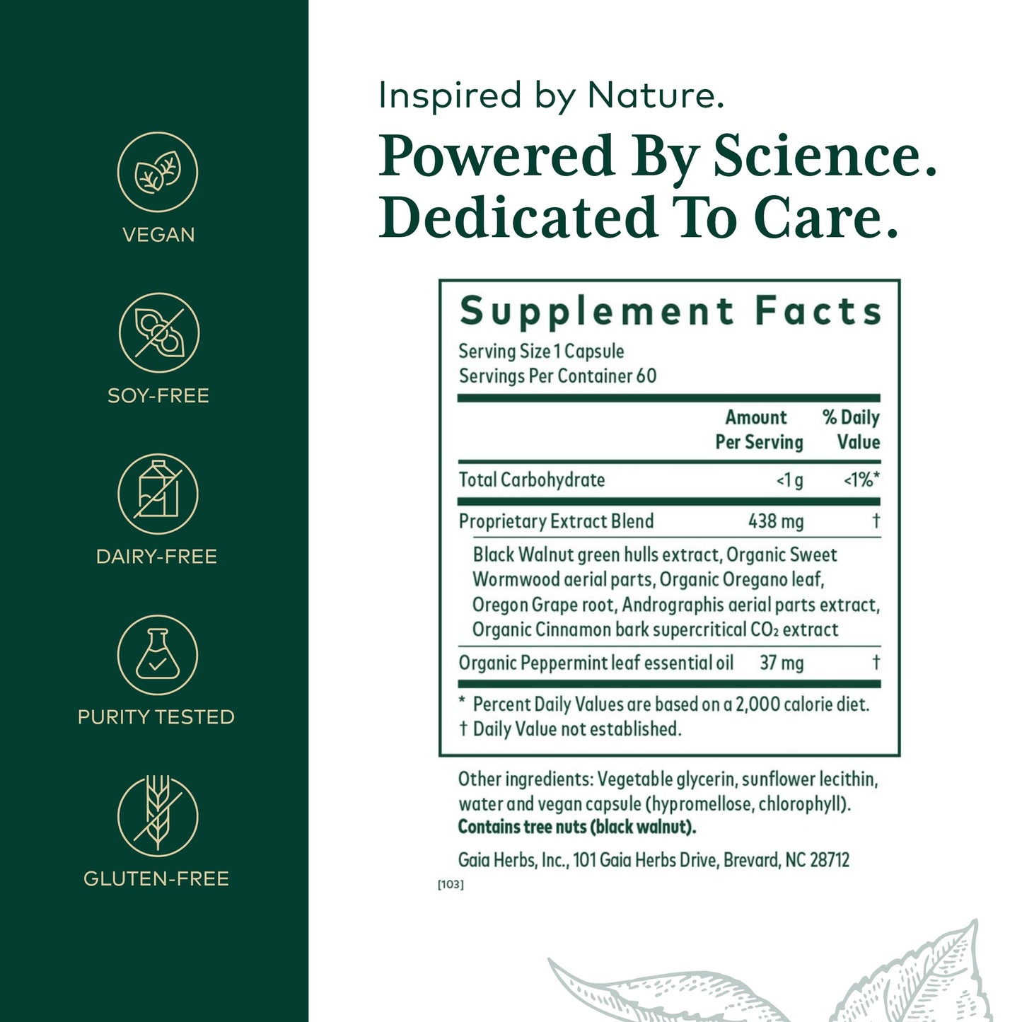 Gaia Herbs Pro Microbiome Cleanse - Digestive Health Support Supplement* - GI Health Supplement* with Oregano Leaf, Peppermint Leaf Essential Oil & Sweet Wormwood - 60 Liquid Phyto-Caps (60 Servings)