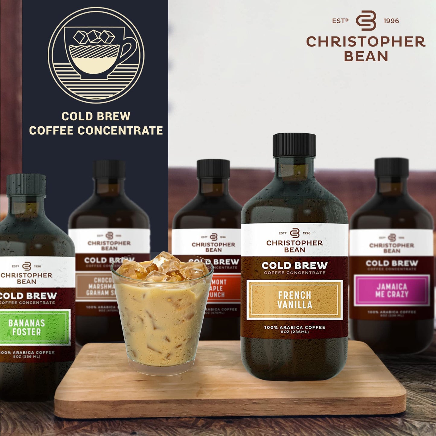 Decaf Colombian Coffee Concentrate Unsweetened Cold Brew  Iced Coffee Distillate Liquid Java Hand Crafted Concentrated 100 Arabica Pure Coffee Bean Extract 8Ounce Bottle 40 Servings