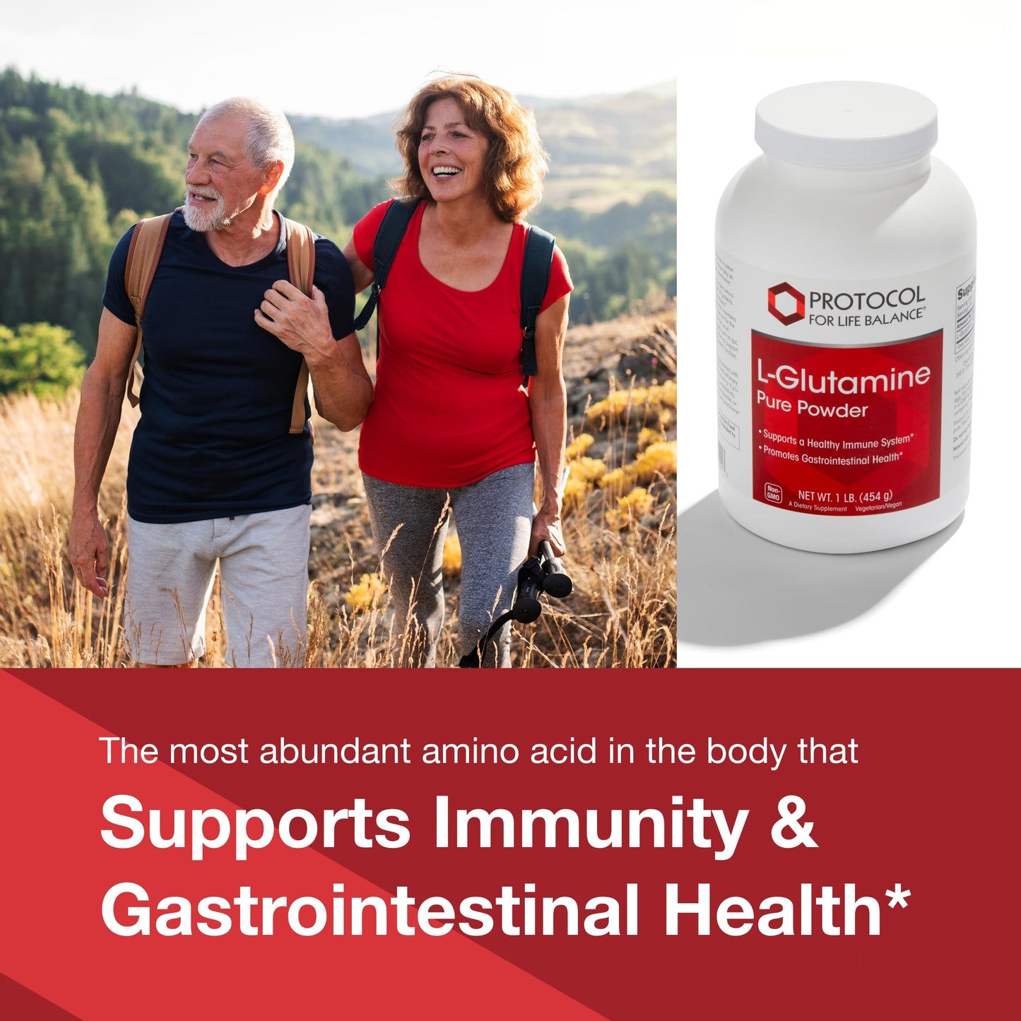 PROTOCOL FOR LIFE BALANCE L-Glutamine - Pure Powder - Muscle Tissue, Gut Health and Immune Support - 1 Pound