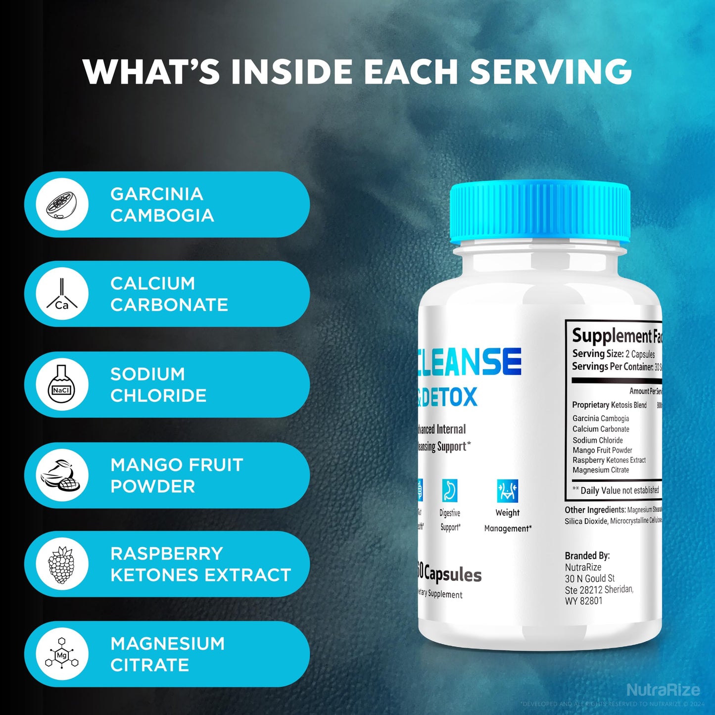 (3 Pack) Ketosyn Cleanse & Detox Capsules, Ketosyn Pills for Advanced Weight Loss, Maximum Strength Keto Blend Support Supplement, Keto Syn Internal Cleansing Pastillas Reviews (180 Capsules)