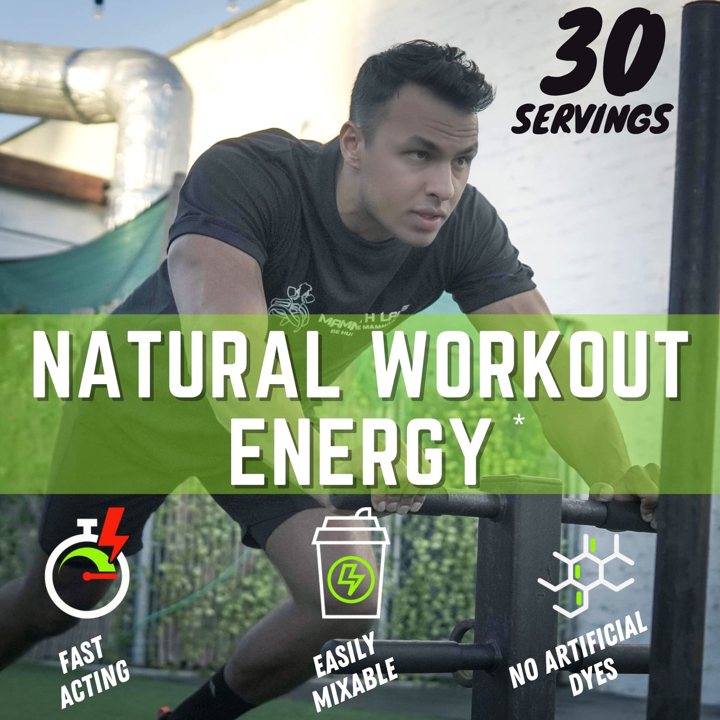 Mammoth Labs Pump Pre Workout- 30 Servings | Explosive Energy & Focus with Nitric Oxide Boosters- Build Muscle & Increase Endurance| Sugar Free, Natural Gluten Free Energy for Men & Women