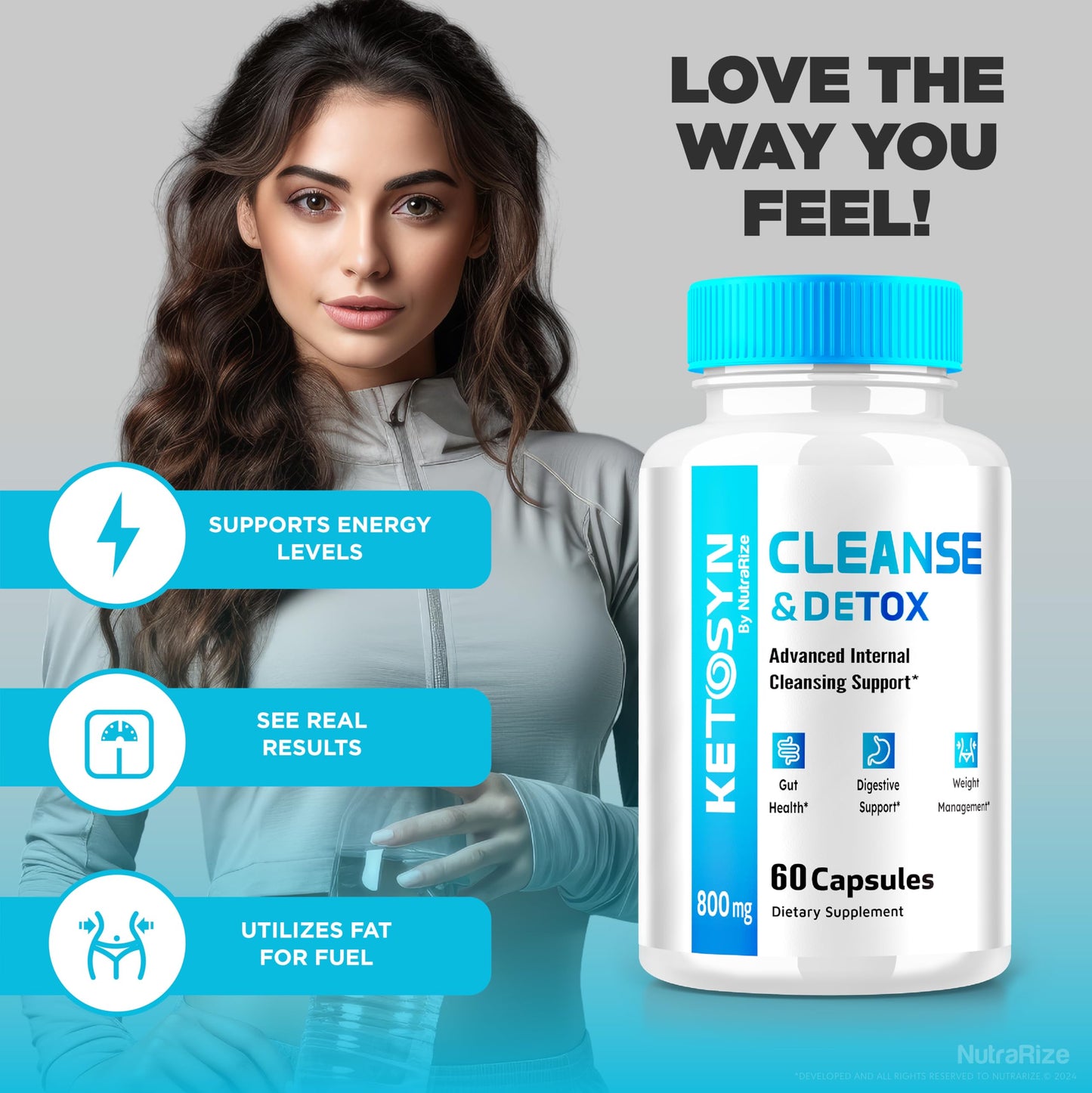 (3 Pack) Ketosyn Cleanse & Detox Capsules, Ketosyn Pills for Advanced Weight Loss, Maximum Strength Keto Blend Support Supplement, Keto Syn Internal Cleansing Pastillas Reviews (180 Capsules)