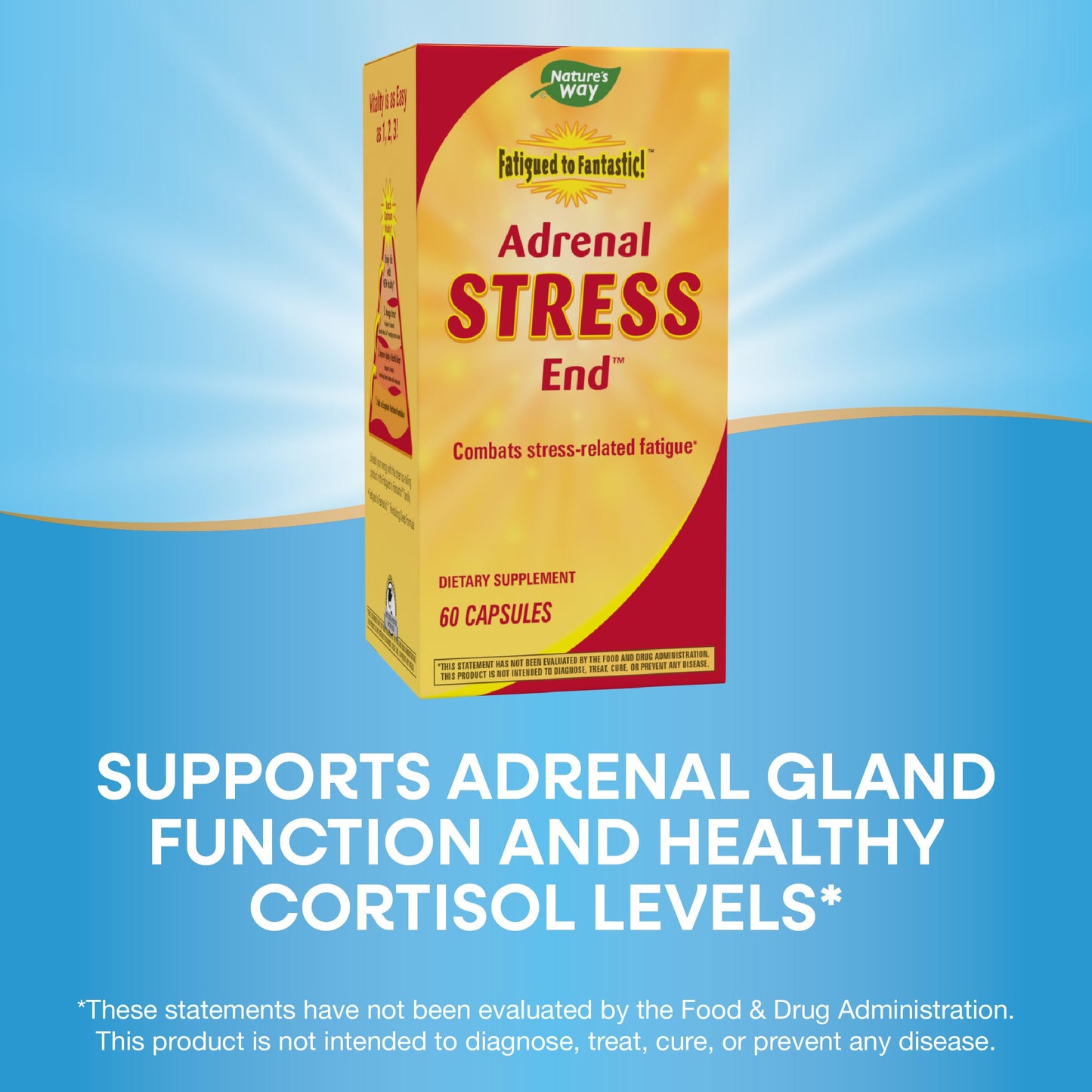 Nature's Way Fatigued to Fantastic! Adrenal Stress End, Stress-related Fatigue Support*, 60 Count