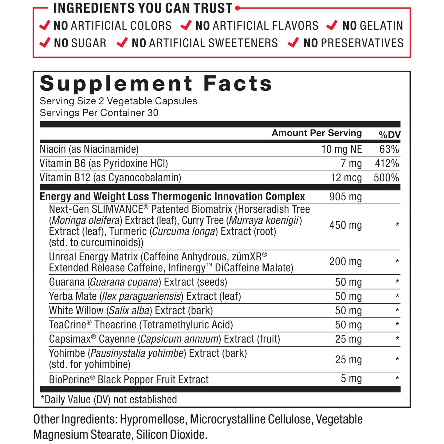 FORCE FACTOR LeanFire with Next-Gen SLIMVANCE Advanced Thermogenic Fat Burner for Weight Loss with B Vitamins and Capsimax to Boost Metabolism, Increase Energy, and Enhance Focus, 60 Capsules