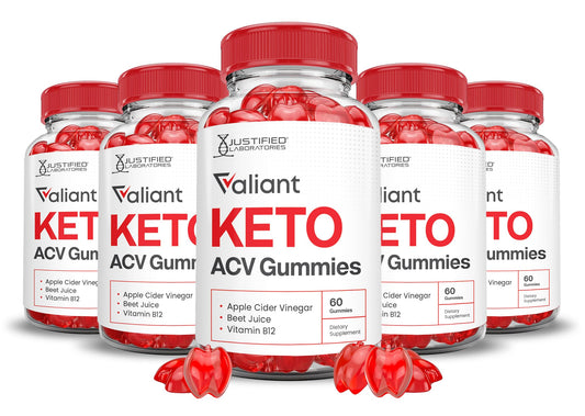 (5 Pack) Valiant Keto ACV Gummies Advanced Formula 1000MG Valant Keto Gummies Apple Cider Vinegar Formulated with Pomegranate Beet Juice Powder B12 Vegan Non GMO 300 Gummys